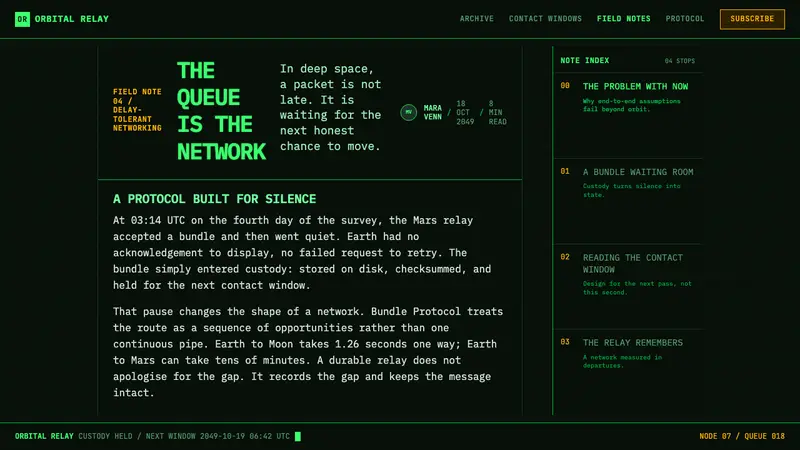Interplanetary Internet Relay — Web · article