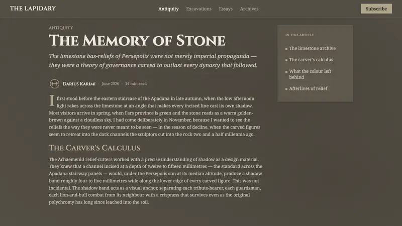 Persian Gray Stone Relief — Web · article
