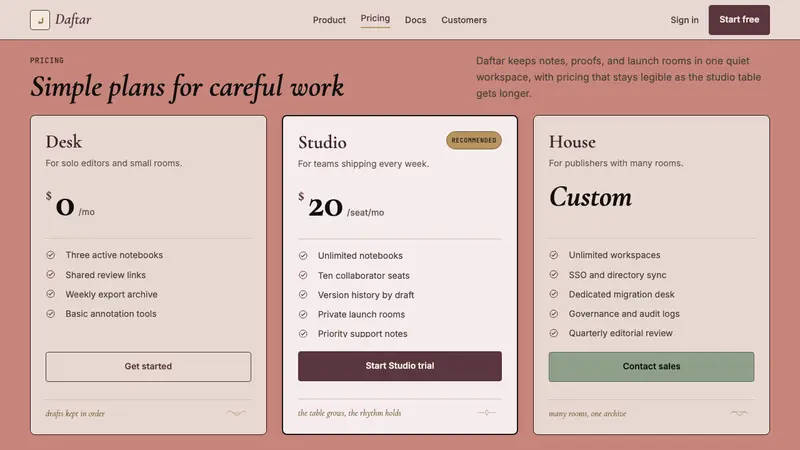 Tehran Cafe Modernism — Web · pricing