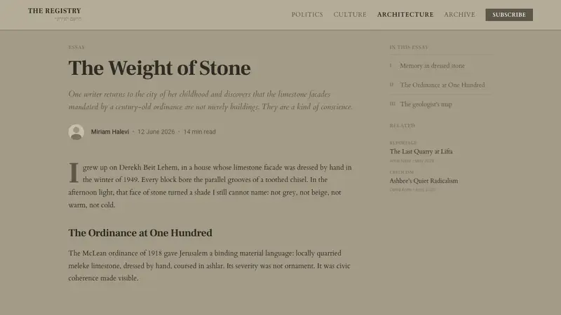 Jerusalem Stone Gray — Web · article
