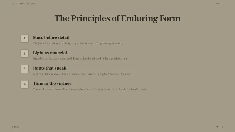 Jerusalem Stone Gray — Slides · content