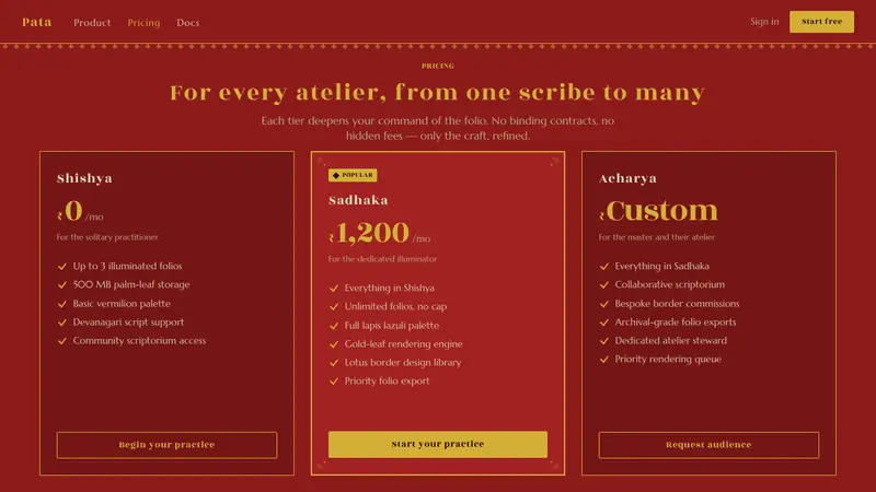 Jain Kalpasutra Manuscript — Web · pricing