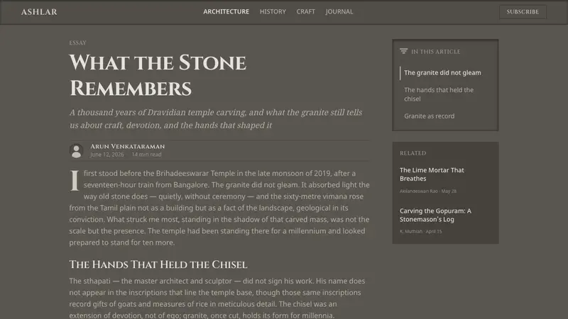 Dravidian Granite Grayscale — Web · article