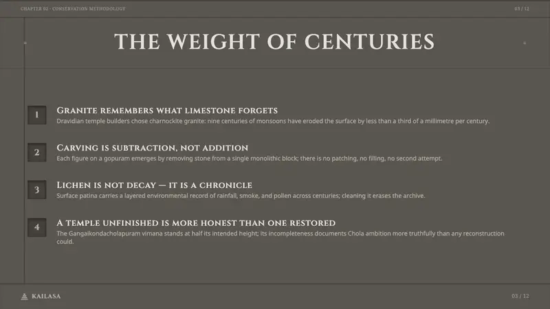 Dravidian Granite Grayscale — Slides · content