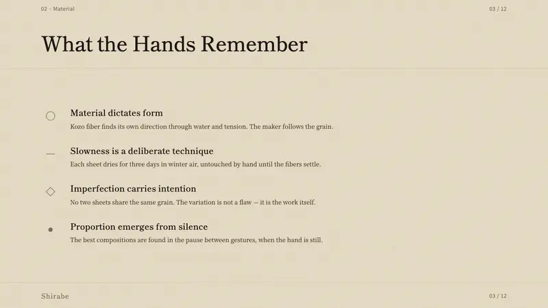 Washi Paper Minimal — Slides · content