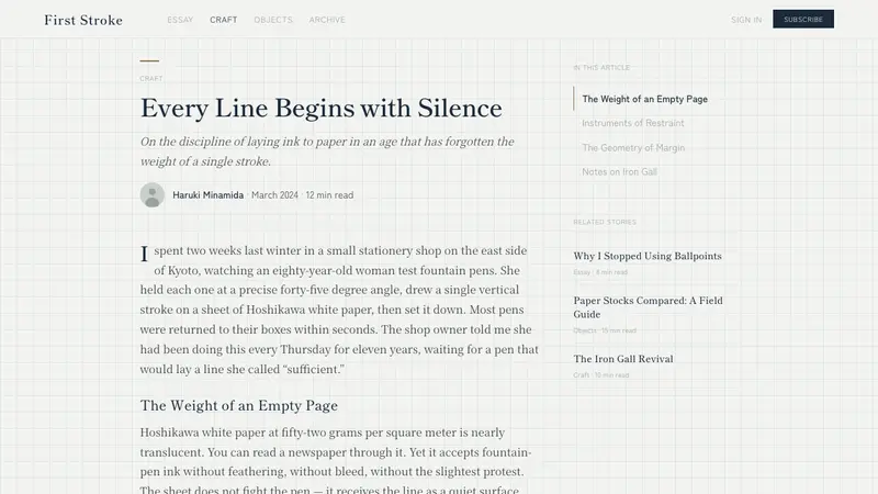 Japanese Stationery — Web · article