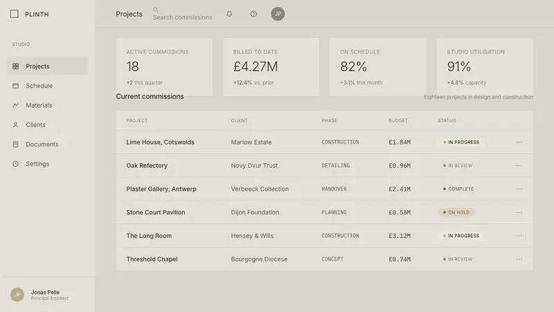 John Pawson Minimalism — Web · dashboard