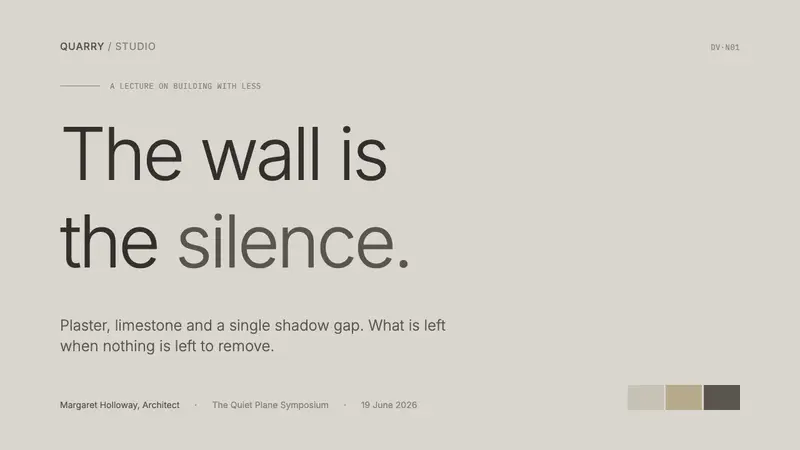 John Pawson Minimalism — Slides · cover