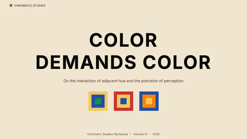 Josef Albers — Homage to the Square — Slides · cover