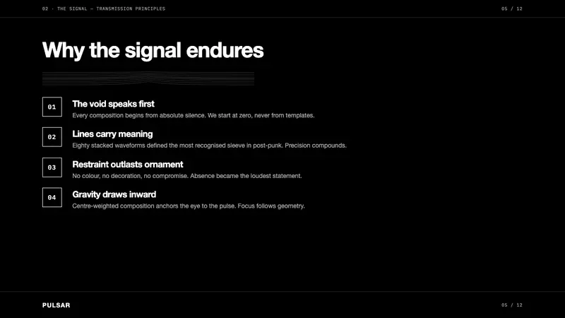 Joy Division — Unknown Pleasures — Slides · content