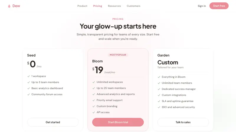 K-Beauty Clean — Web · pricing