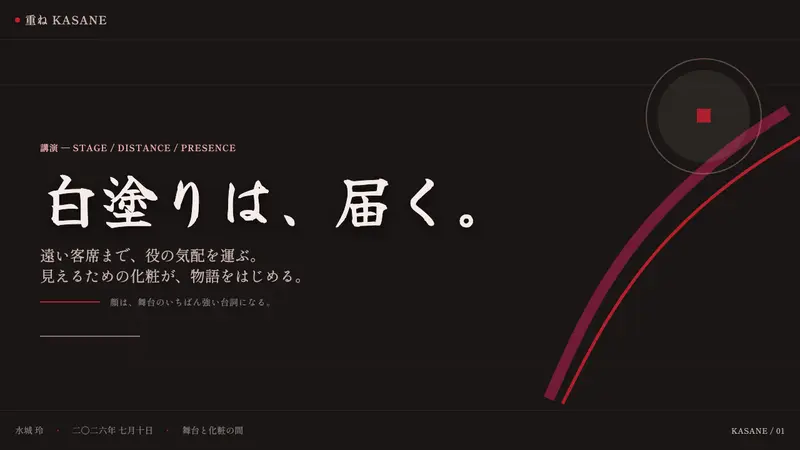 Kabuki Oshiroi Whiteface — Slides · cover
