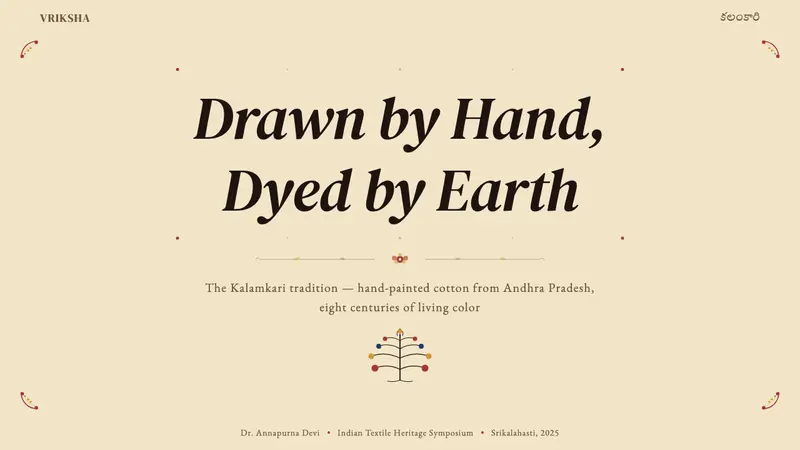 Kalamkari (Andhra Pradesh) — Slides · cover