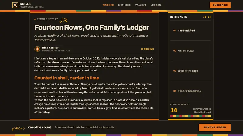 Kalash Kupas — Web · article