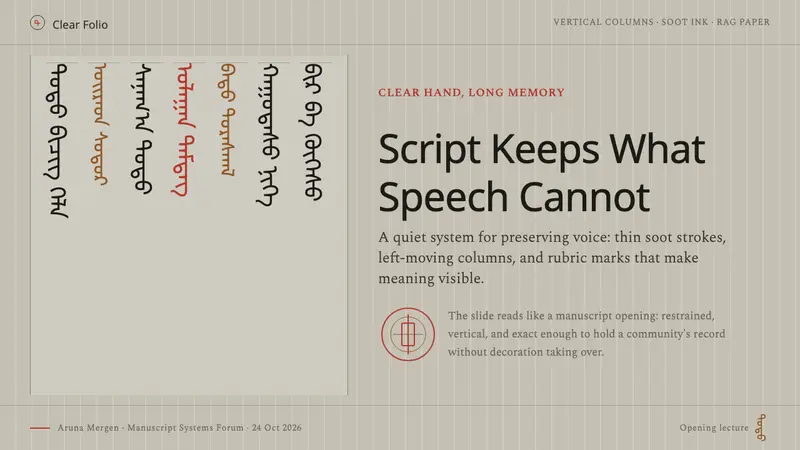 Kalmyk Todo Bichig Clear Script — Slides · cover