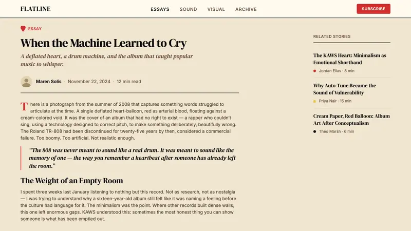 Kanye — 808s & Heartbreak — Web · article