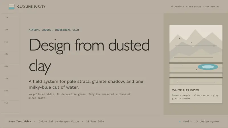 Kaolin Porcelain Clay Pit — Slides · cover