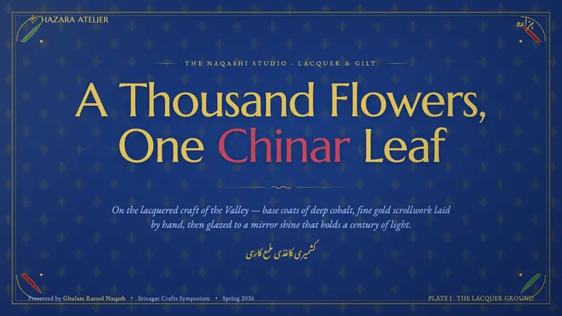 Kashmiri Papier-Mâché (Naqashi) — Slides · cover
