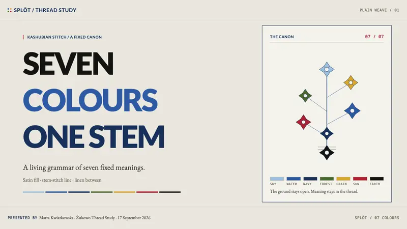 Kashubian Seven Colours — Slides · cover