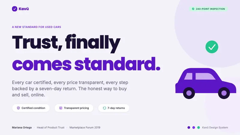 Kavak Marketplace — Slides · cover