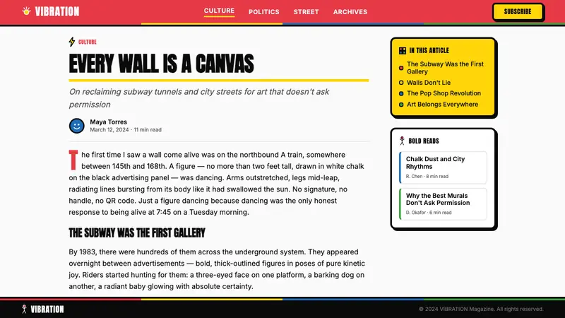 Keith Haring Pop — Web · article
