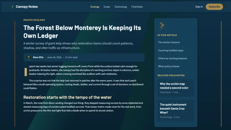 Pacific Kelp Forest — Web · article