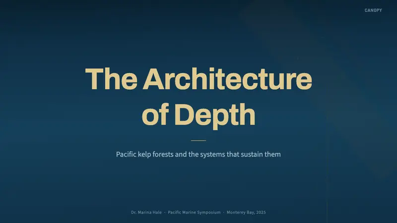 Pacific Kelp Forest — Slides · cover