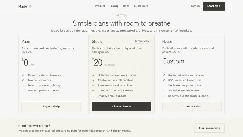 Kenya Hara «White» — Web · pricing