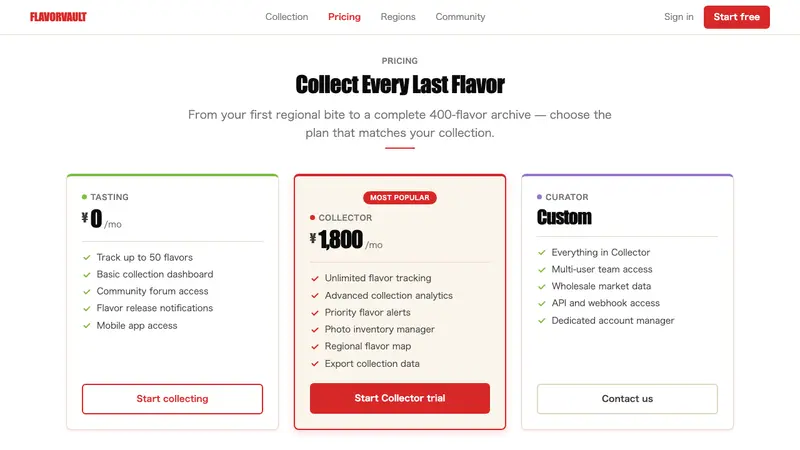 Kit Kat Japan Collector — Web · pricing