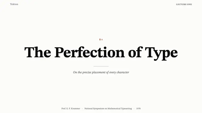 TeX Academic Paper — Slides · cover