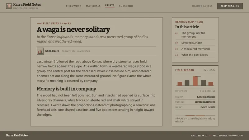 Konso Waga — Web · article