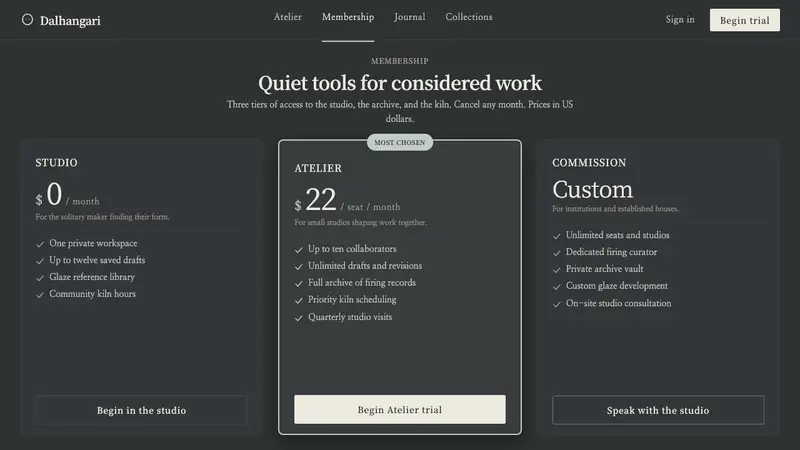 Joseon Moon Jar — Web · pricing