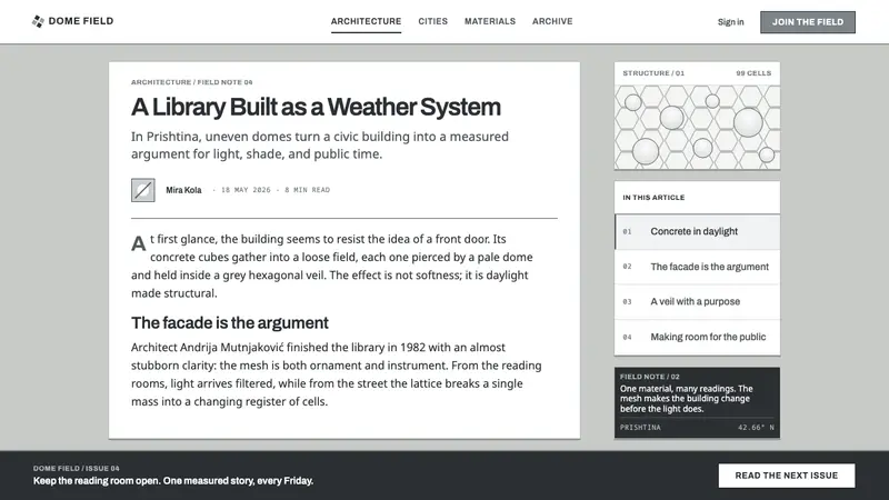Prishtina National Library — Web · article