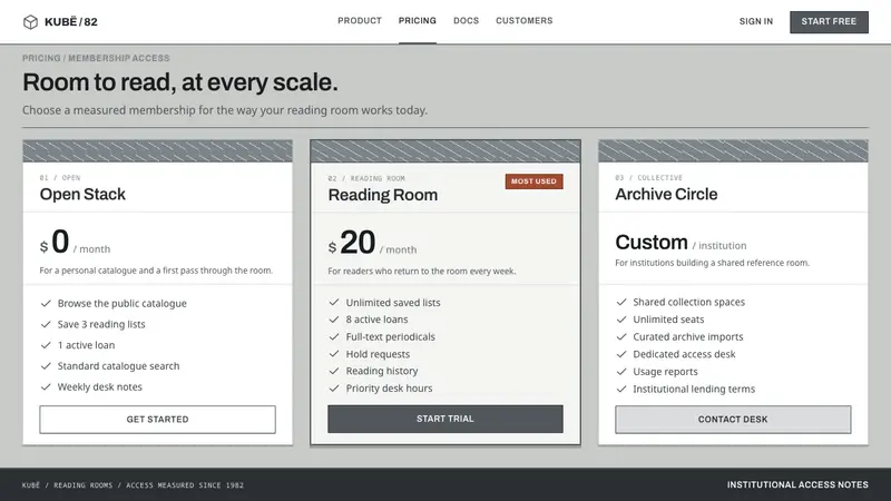 Prishtina National Library — Web · pricing