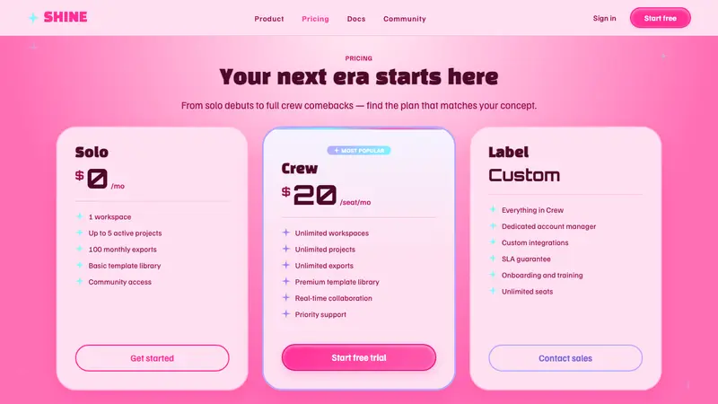 K-Pop Y2K Seoul — Web · pricing