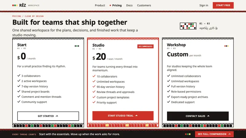Kurdish Jamana — Web · pricing