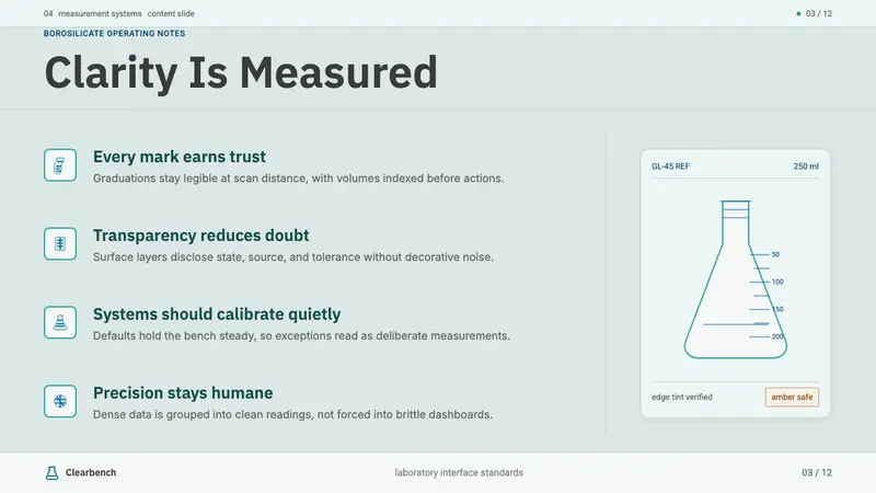 Laboratory Glassware — Slides · content