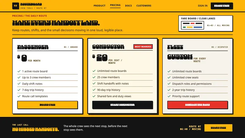 Lagos Danfo Slogans — Web · pricing