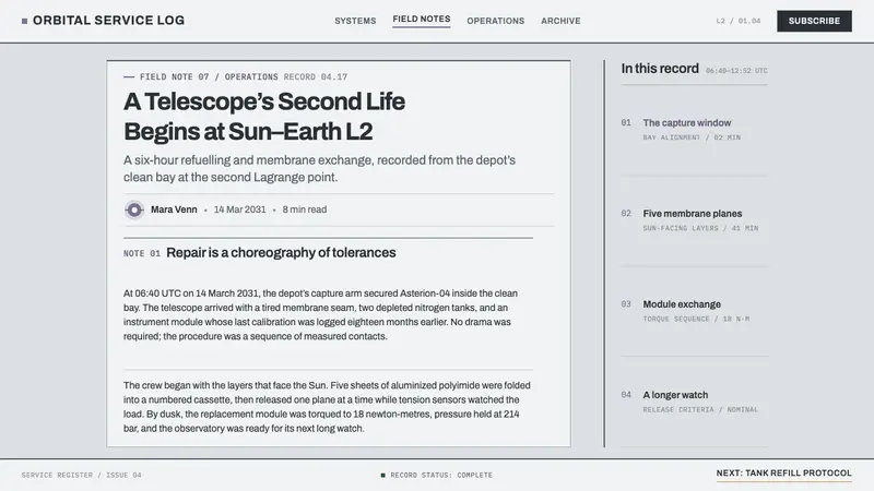 Lagrange Servicing Depot — Web · article