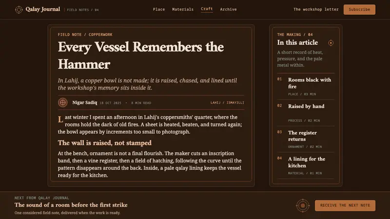 Lahic Coppersmith — Web · article