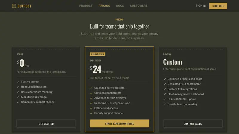 Land Rover Defender — Web · pricing