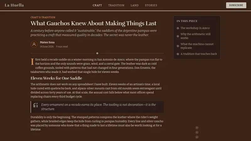 Gaucho Leather — Web · article