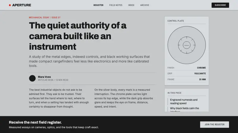 Leica M Silver Chrome — Web · article