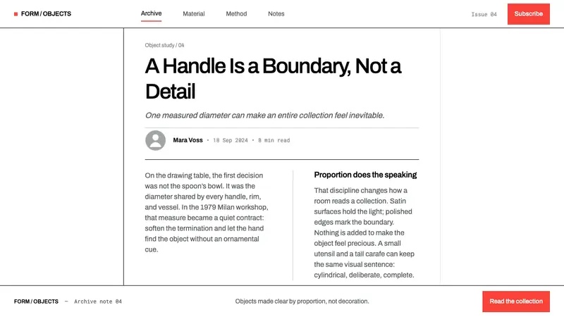 Lella Vignelli Product — Web · article