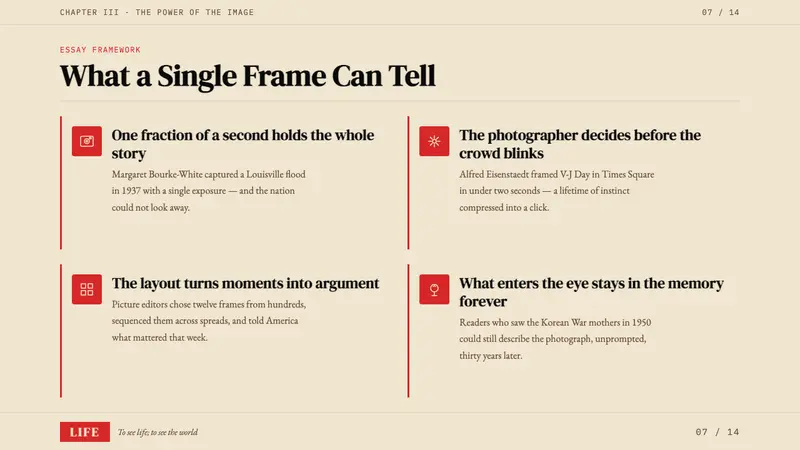 LIFE Magazine (Red-Banner) — Slides · content