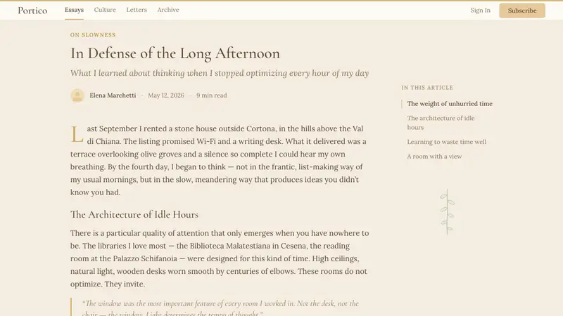Light Academia — Web · article