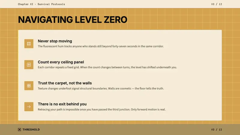 Liminal Space Backrooms — Slides · content
