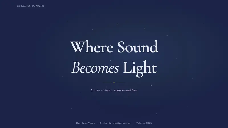 Čiurlionis Symbolism — Slides · cover