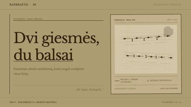 Sutartinės Notation — Slides · cover