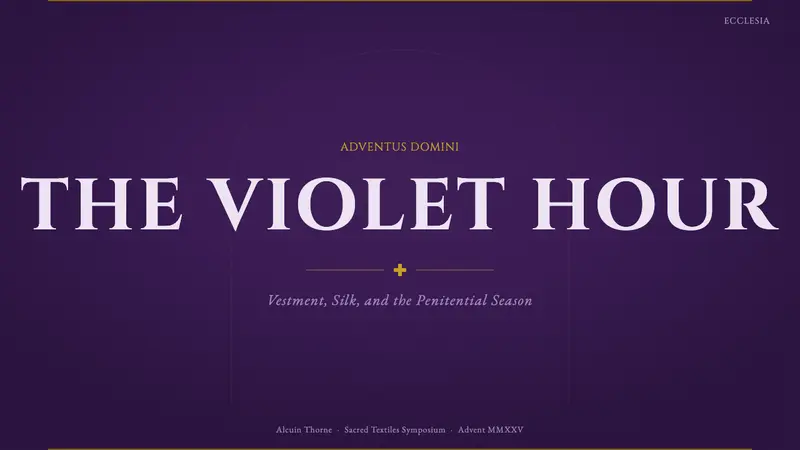 Liturgical Advent Violet — Slides · cover